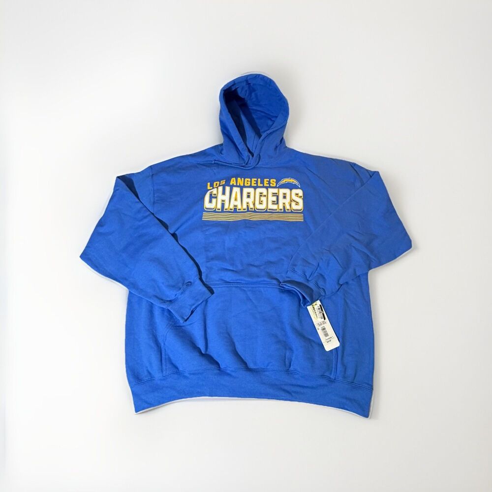 NWT CSA Los Angeles Chargers Hoodie Men’s XL Blue NFL Pullover Sweatshirt